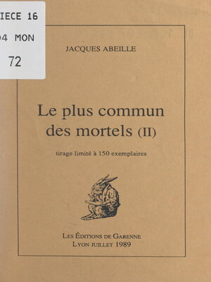 cover image of Le plus commun des mortels (2)
